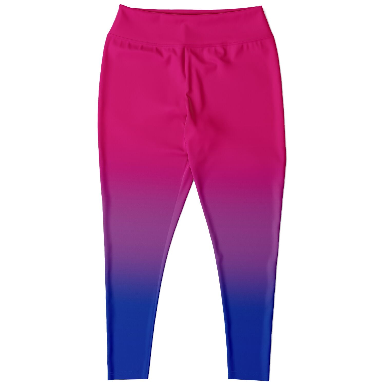 Bisexual Pride Ombre High-Waist Plus Leggings