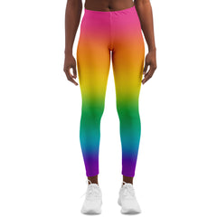 Bright Rainbow Ombre Pride Leggings Leggings - AOP PRIDE MODE