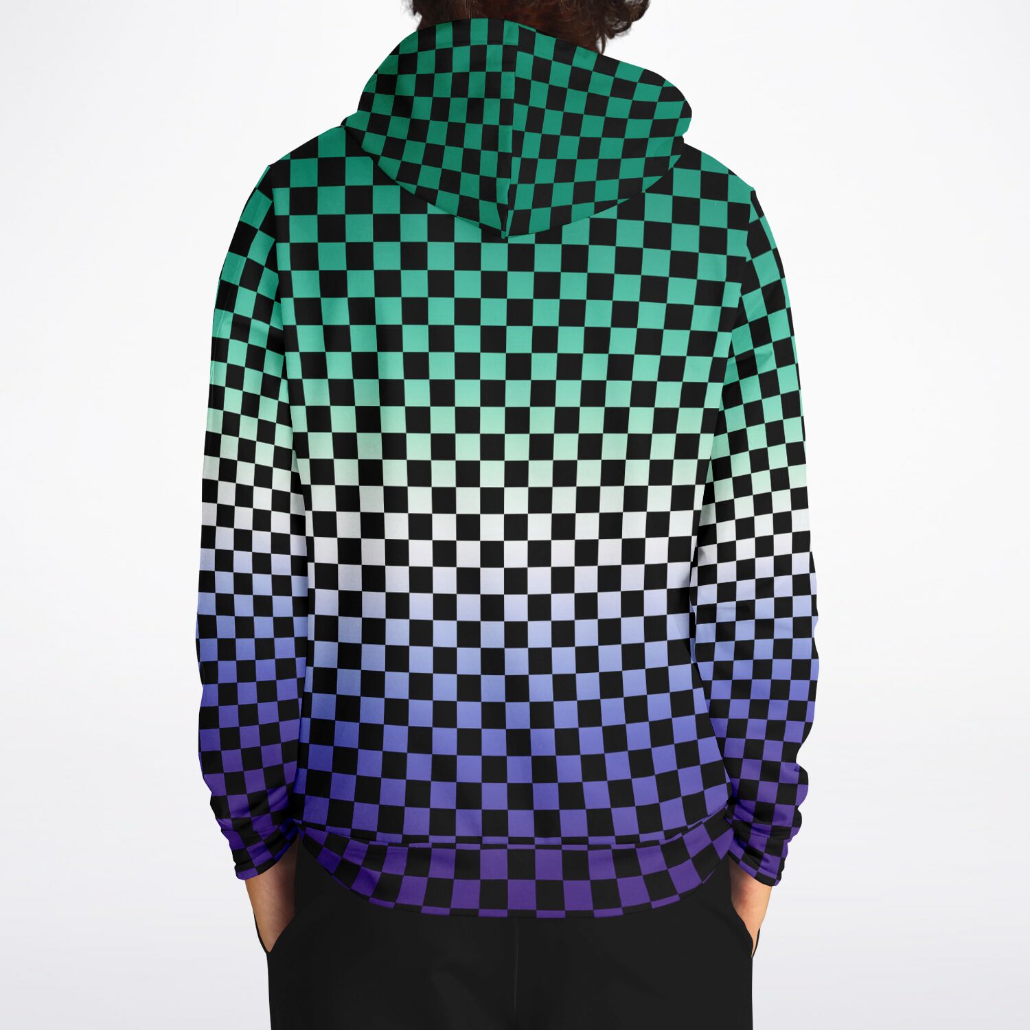 Gay Vincian Pride Black Checkered Pullover Hoodie