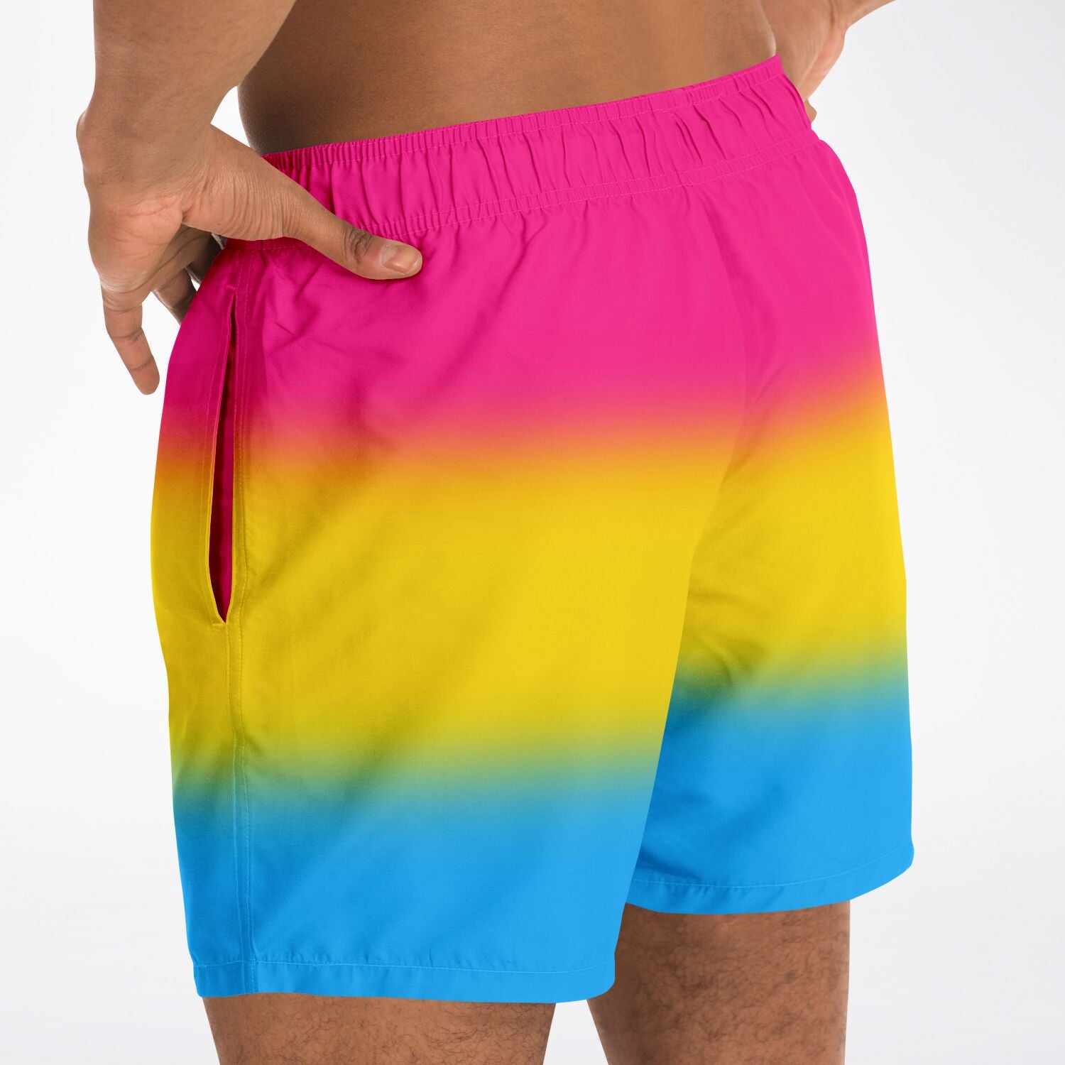 Pansexual Pride Ombre Swim Shorts