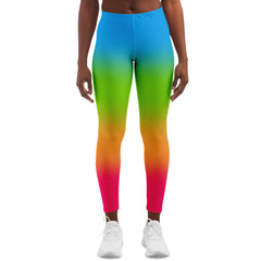 Panromantic Pride Ombre Leggings Leggings - AOP PRIDE MODE