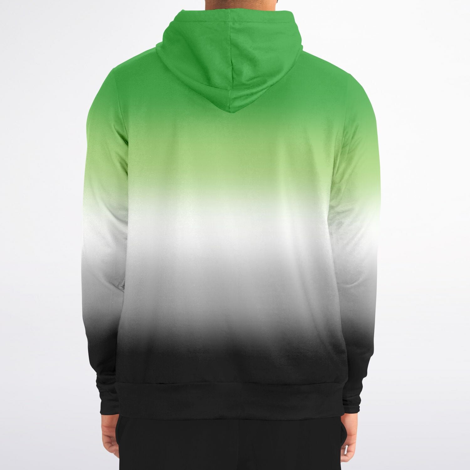 Aromantic Pride Ombre Full-Zip Hoodie