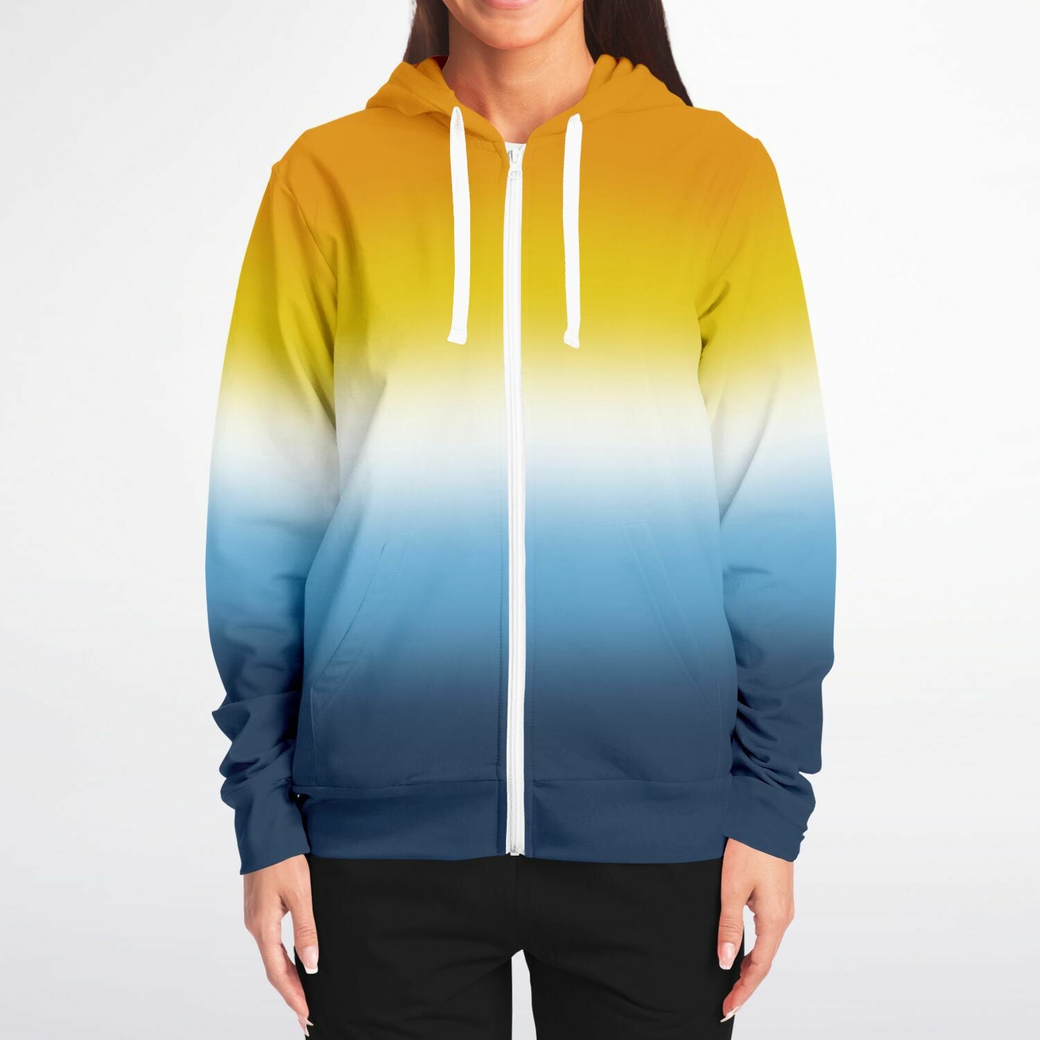 Aroace Pride Ombre Full-Zip Hoodie