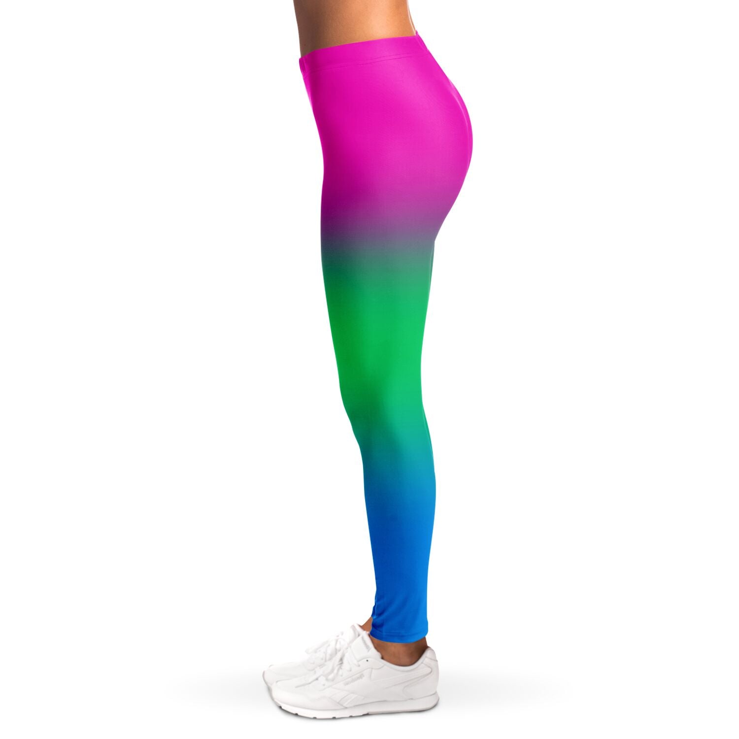 Polysexual Pride Ombre Leggings Leggings - AOP PRIDE MODE