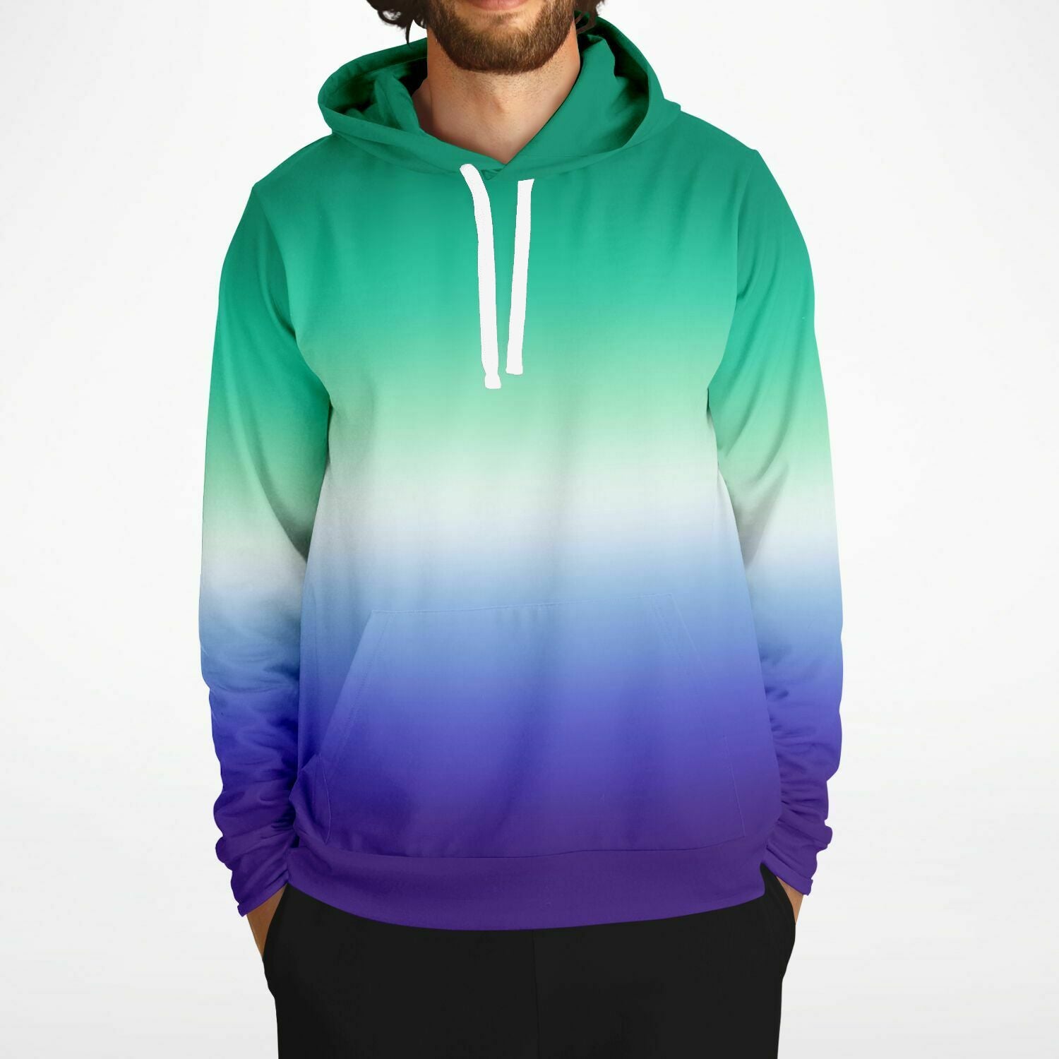 Gay MLM Vincian Pride Ombre Pullover Hoodie