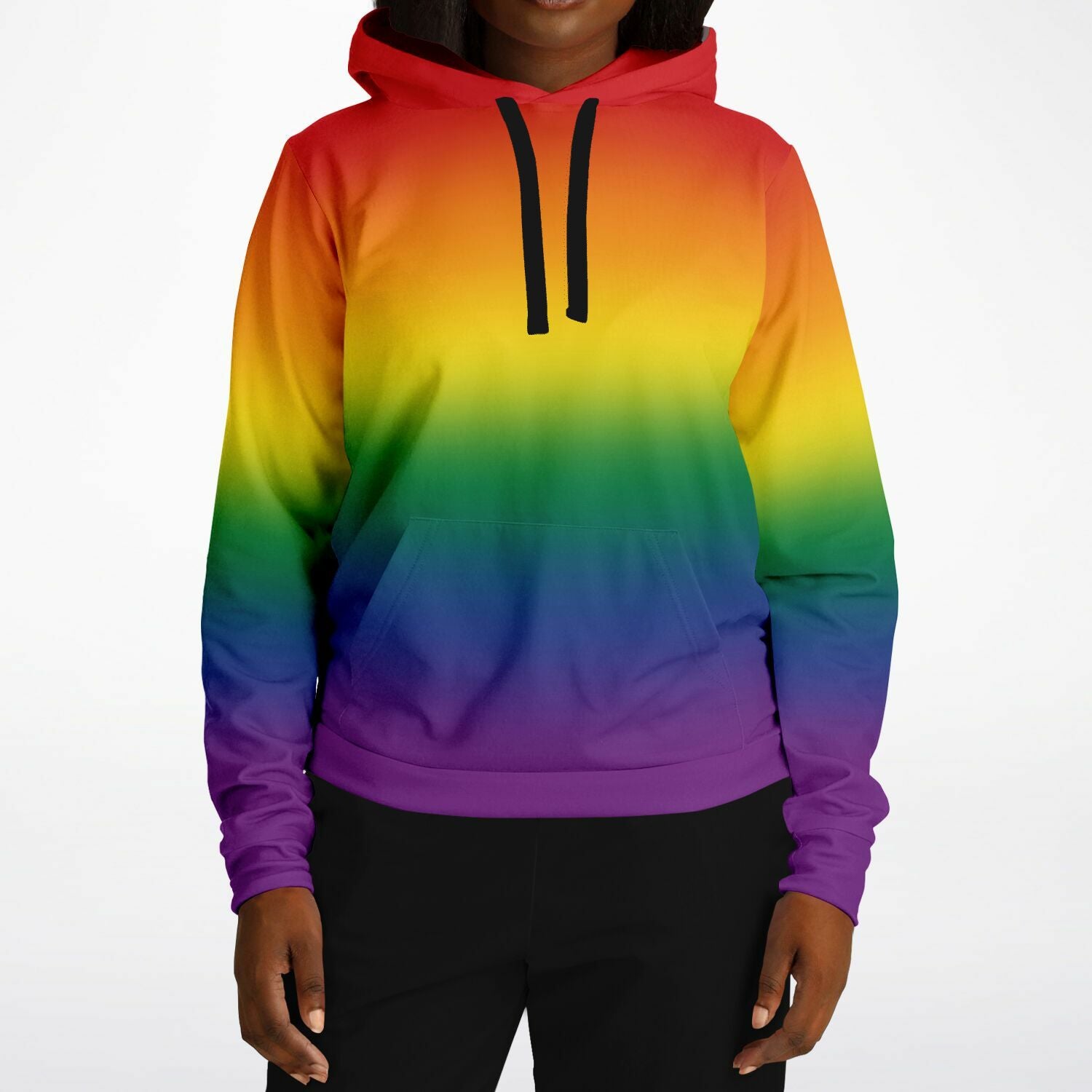 Rainbow Ombre Pride Pullover Hoodie