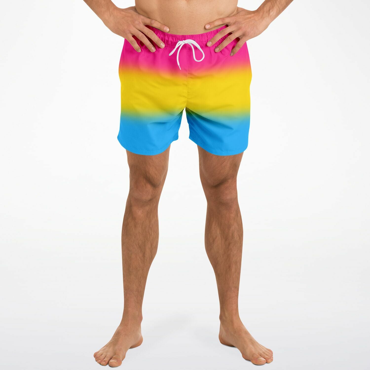 Pansexual Pride Ombre Swim Shorts