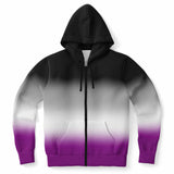 Asexual Pride Ombre Full-Zip Hoodie