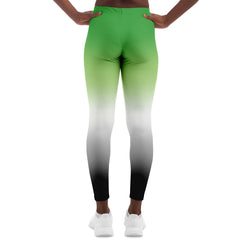 Aromantic Pride Ombre Leggings Leggings - AOP PRIDE MODE