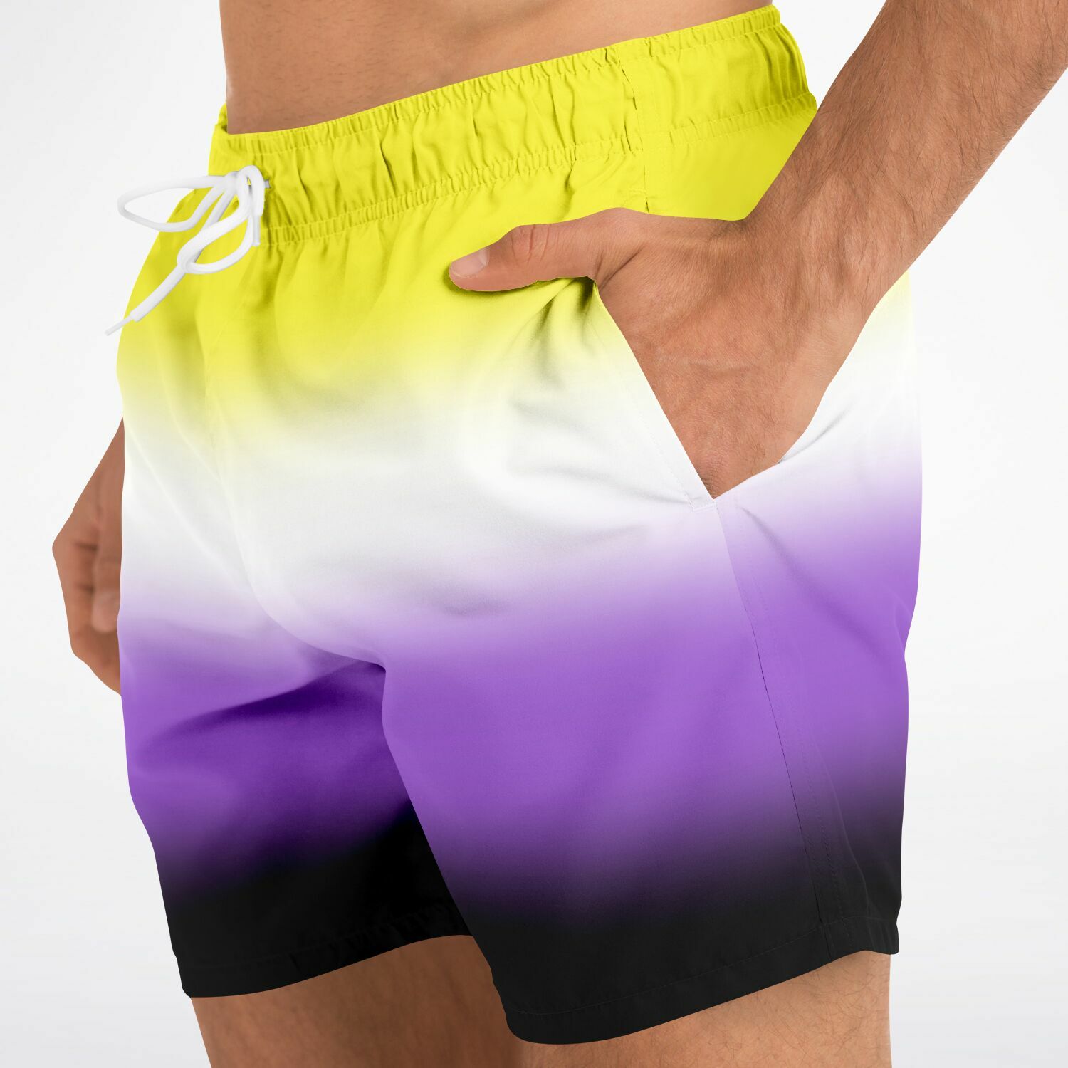 Non-binary Pride Ombre Swim Shorts