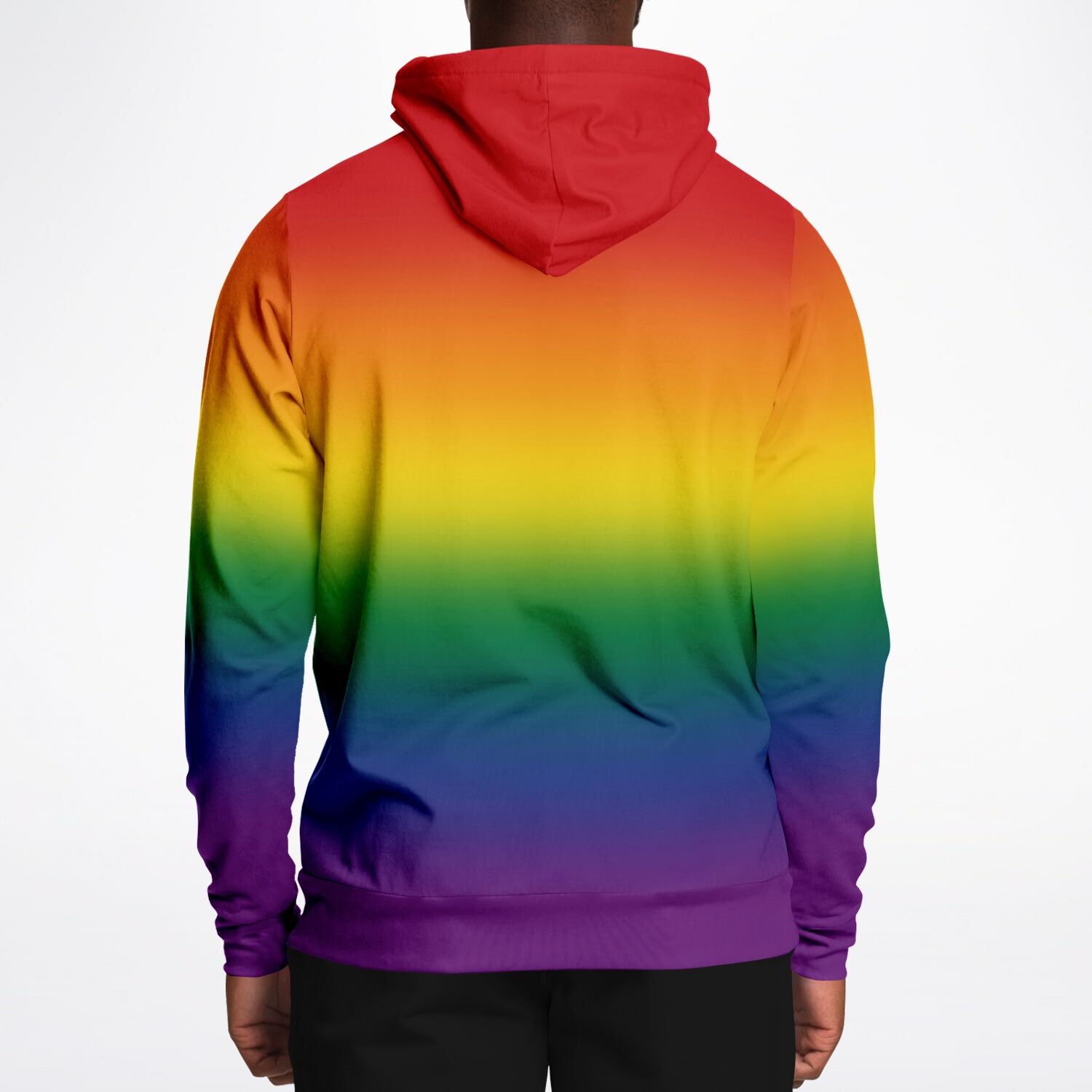 Rainbow Ombre Pride Pullover Hoodie