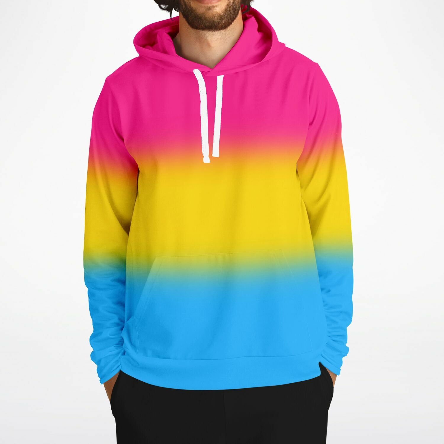 Pansexual Pride Ombre Pullover Hoodie