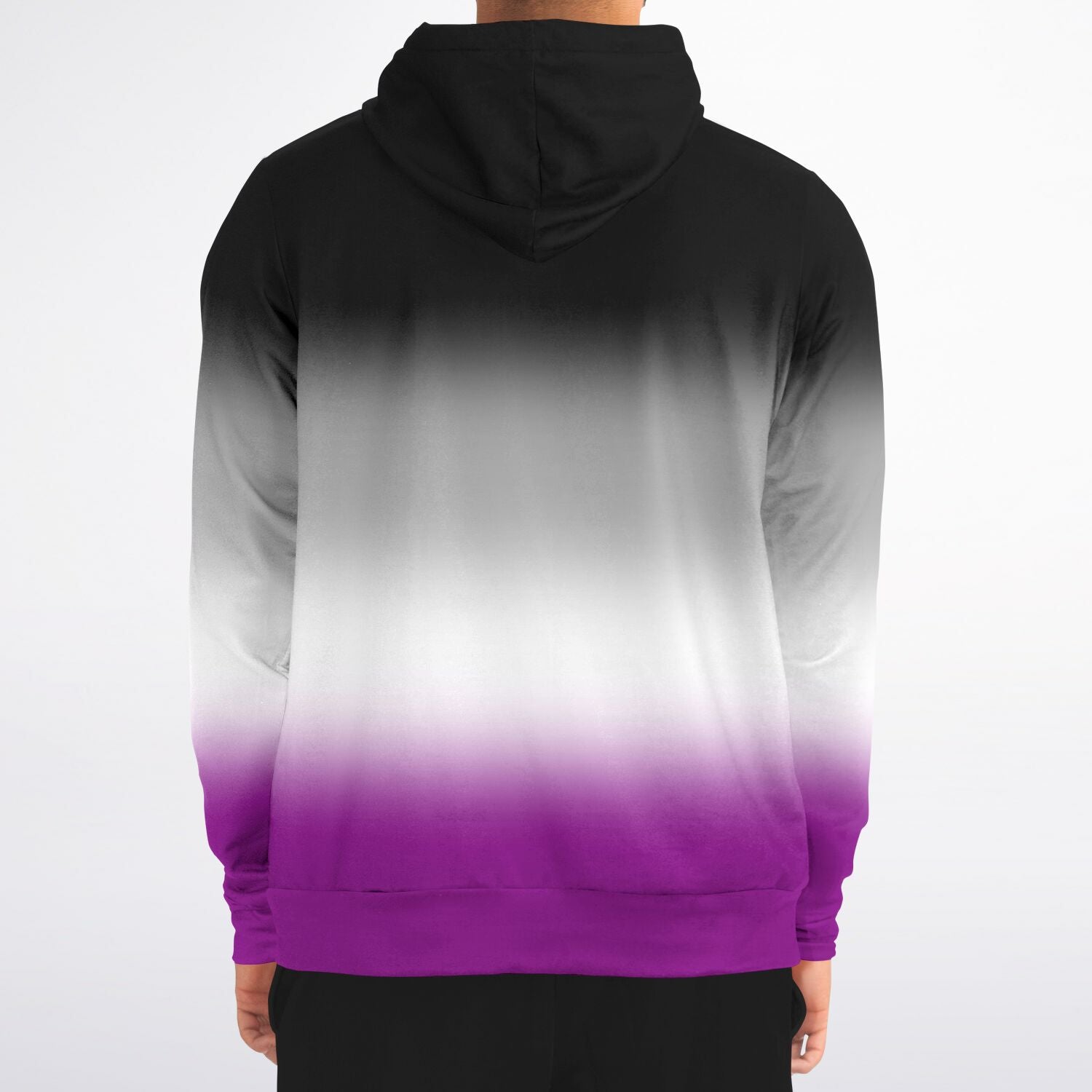 Asexual Pride Ombre Full-Zip Hoodie