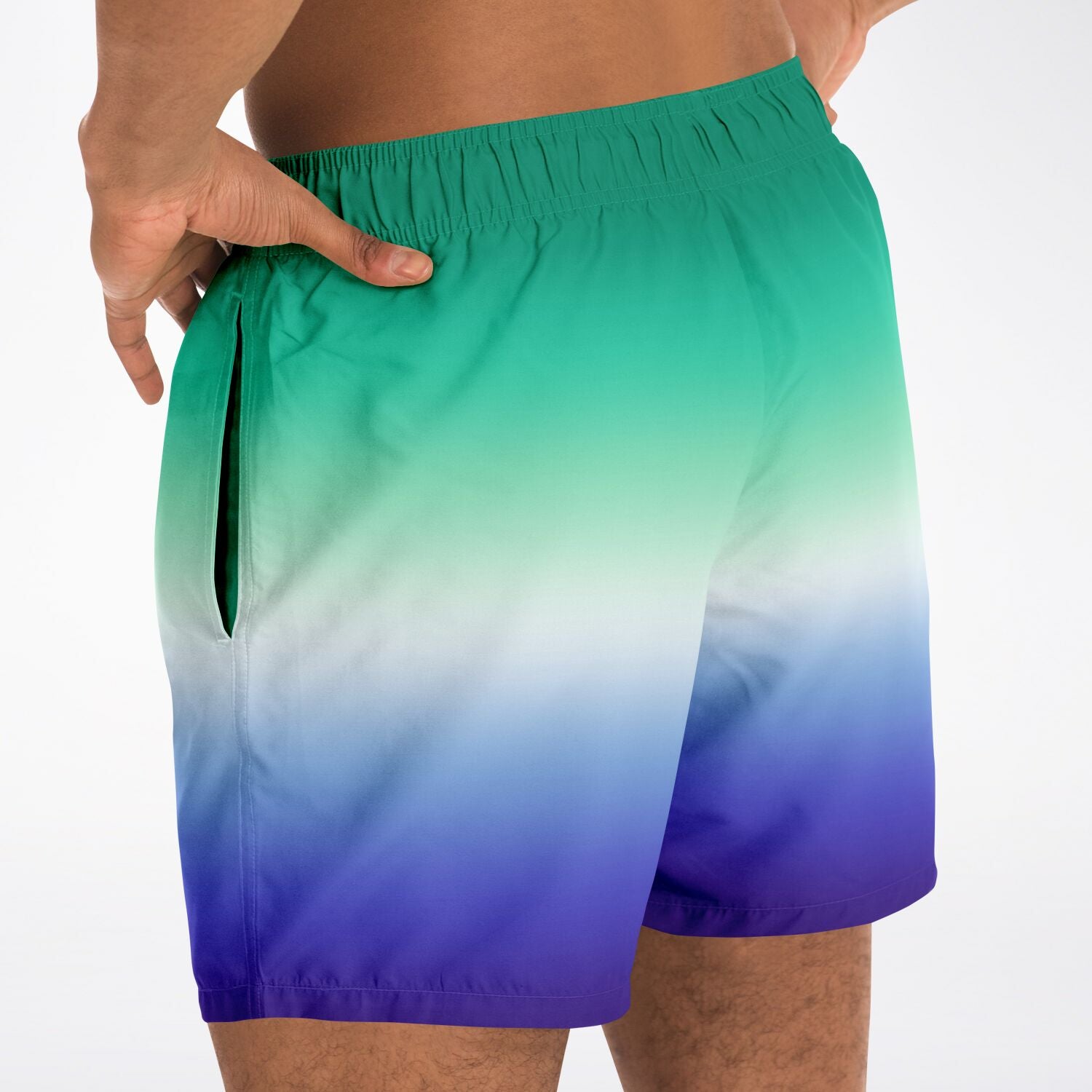 Gay MLM Vincian Pride Ombre Swim Shorts