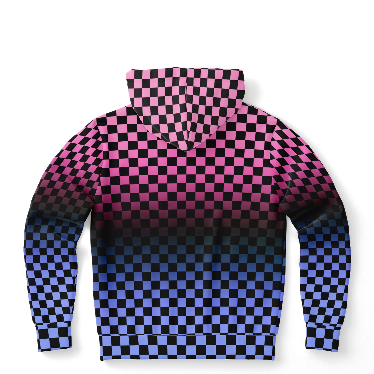 Omnisexual Pride Black Checkered Pullover Hoodie Fashion Hoodie - AOP PRIDE MODE