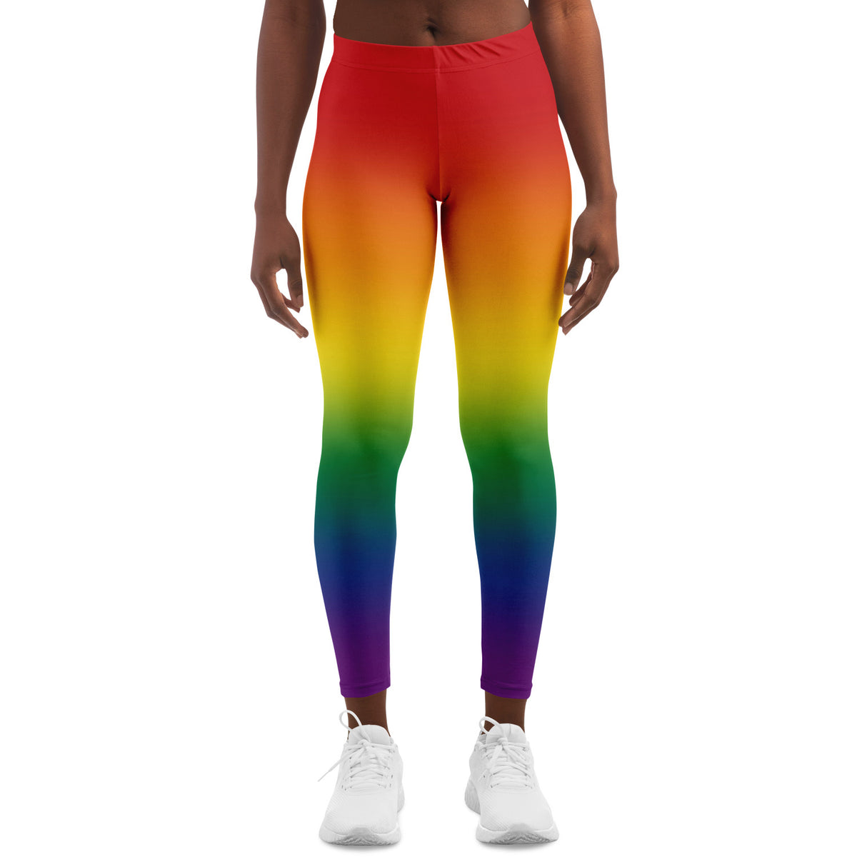 Rainbow Ombre Pride Leggings Leggings - AOP PRIDE MODE