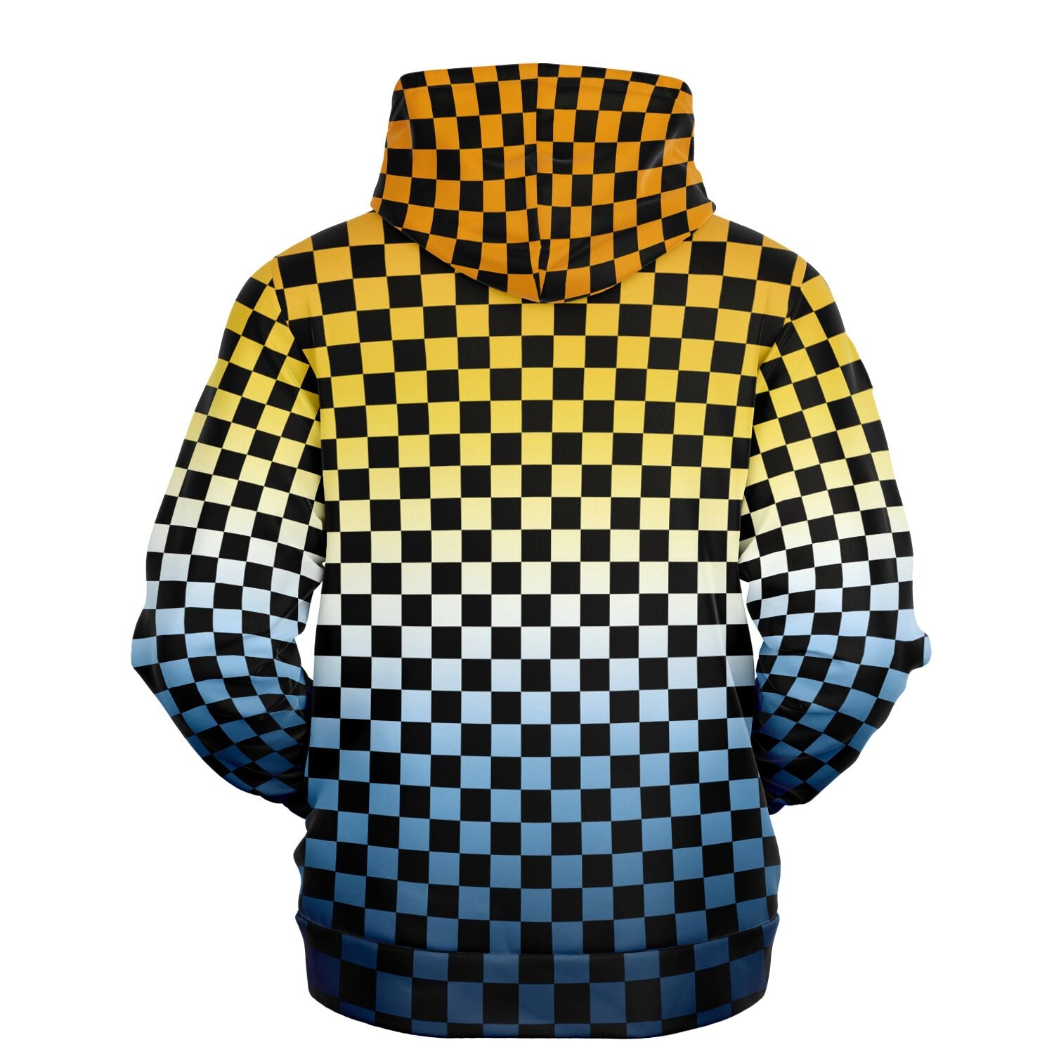 Aroace Pride Black Checkered Pullover Hoodie