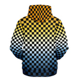 Aroace Pride Black Checkered Pullover Hoodie