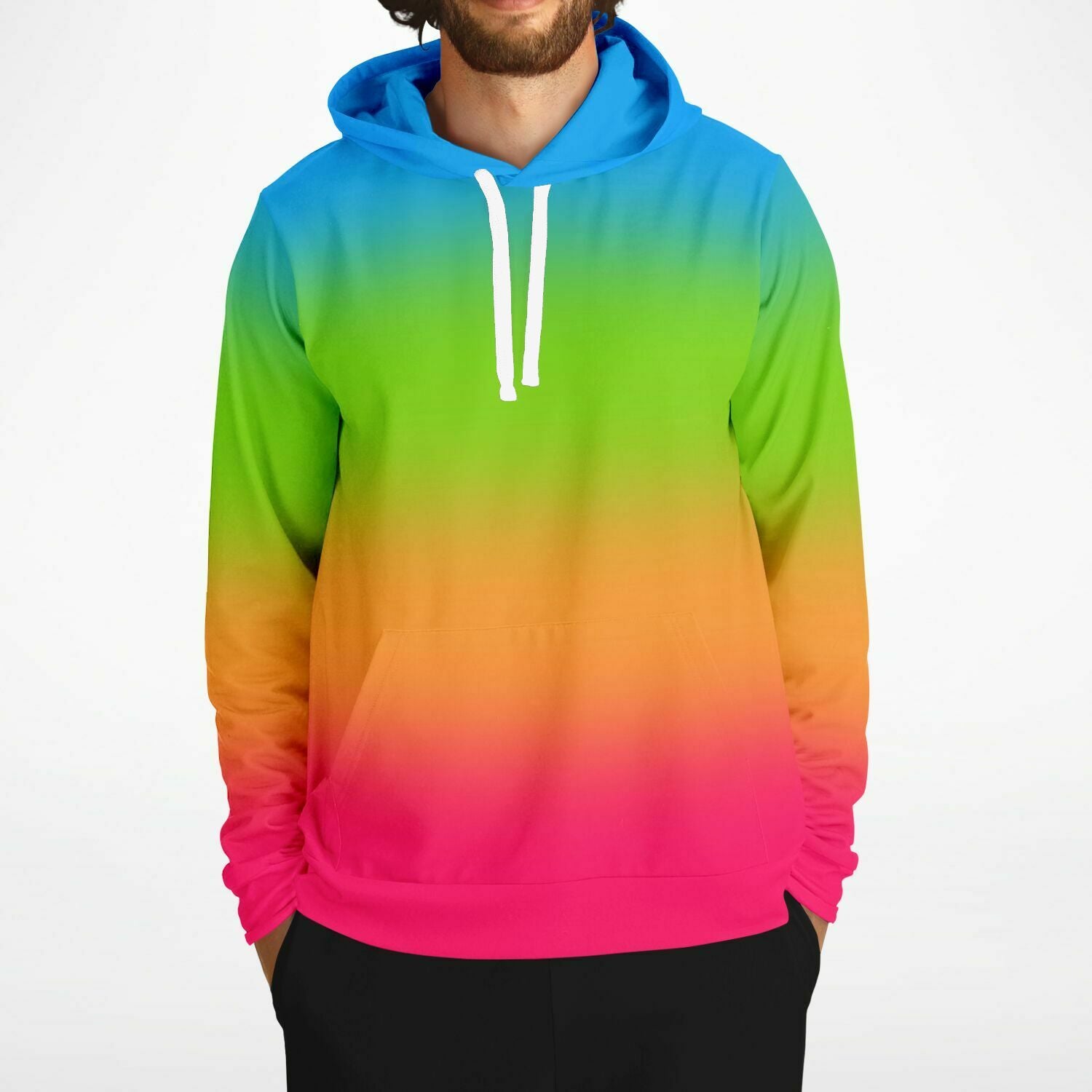 Panromantic Pride Ombre Pullover Hoodie