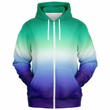 Gay MLM Vincian Pride Ombre Full-Zip Hoodie