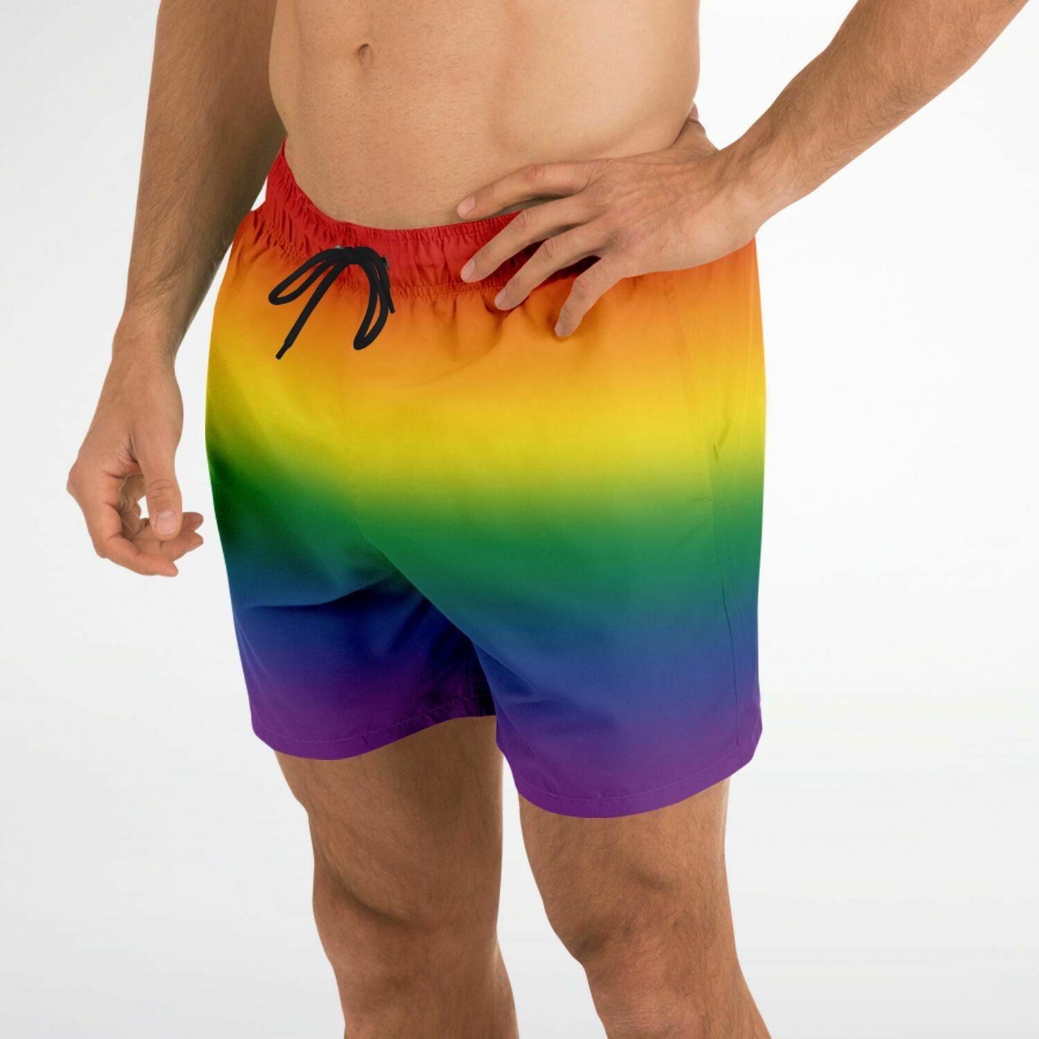 Rainbow Ombre Pride Swim Shorts