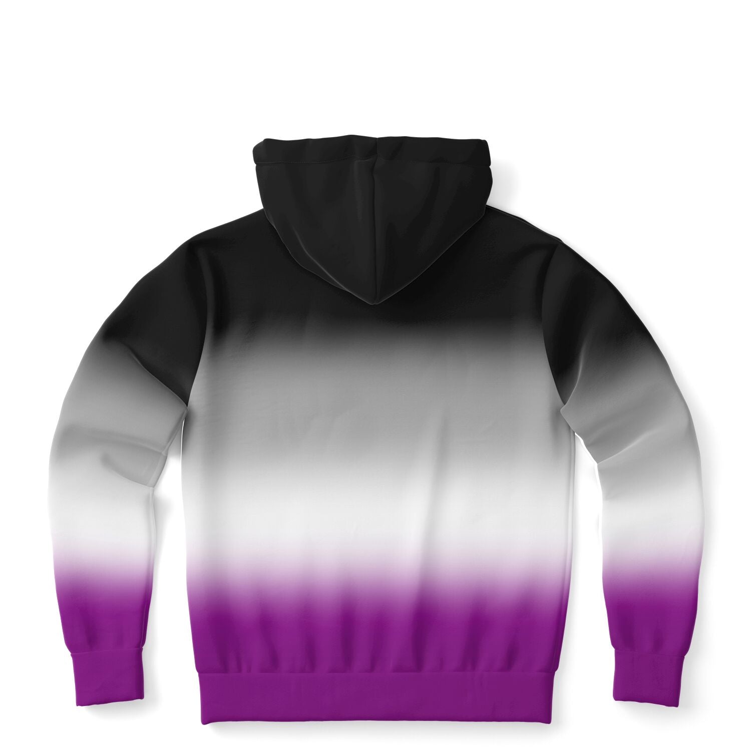 Asexual Pride Ombre Full-Zip Hoodie Full-Zip Hoodie PRIDE MODE