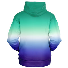 Gay MLM Vincian Pride Ombre Full-Zip Hoodie Full-Zip Hoodie PRIDE MODE