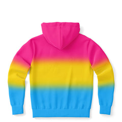 Pansexual Pride Ombre Full-Zip Hoodie Full-Zip Hoodie PRIDE MODE