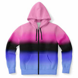 Omnisexual Pride Ombre Full-Zip Hoodie Full-Zip Hoodie PRIDE MODE