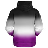 Asexual Pride Ombre Full-Zip Hoodie Full-Zip Hoodie PRIDE MODE