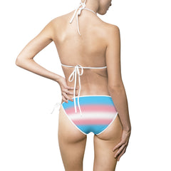 Transgender Pride Ombre String Bikini Bikini PRIDE MODE