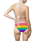 Bright Rainbow Ombre Pride String Bikini Bikini PRIDE MODE