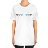 Demiboy Hearts Tee Tees PRIDE MODE