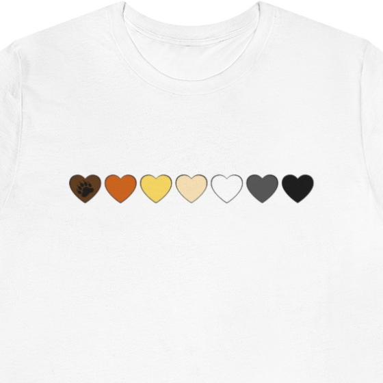 Gay Bear Brotherhood Hearts Tee Tees PRIDE MODE