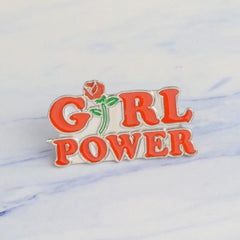 Girl Power Rose Pin Pin PRIDE MODE