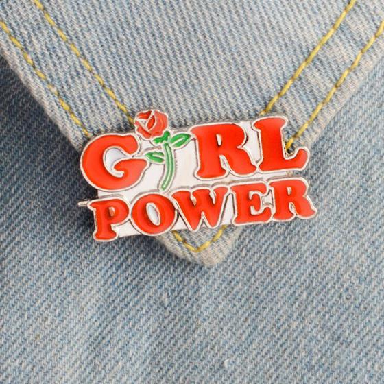 Girl Power Rose Pin Pin PRIDE MODE