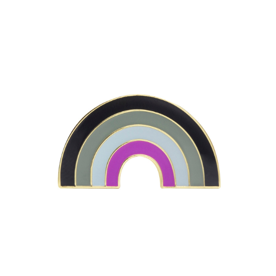 Asexual Pride Rainbow Enamel Pin Pin PRIDE MODE