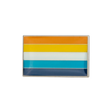 Aroace Pride Rectangle Enamel Pin Pin PRIDE MODE