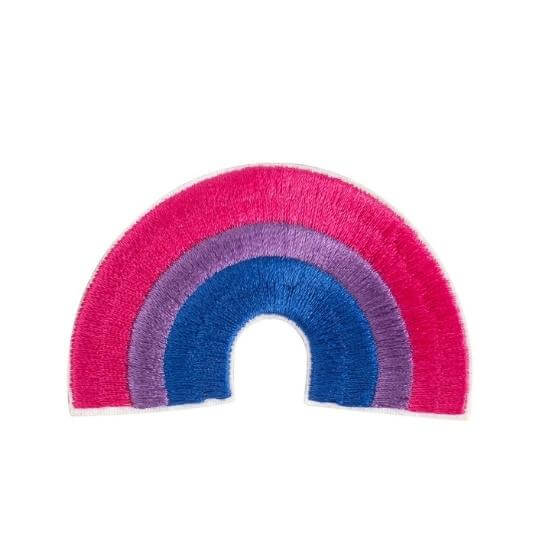 Bisexual Pride Rainbow Iron-on Embroidered Patch Embroidered Patch PRIDE MODE