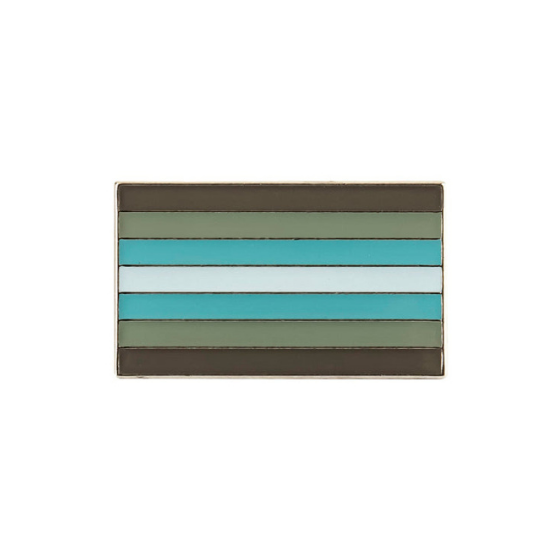 Demiboy Pride Rectangle Enamel Pin Pin PRIDE MODE