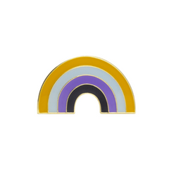 Non-binary Pride Rainbow Enamel Pin Pin PRIDE MODE