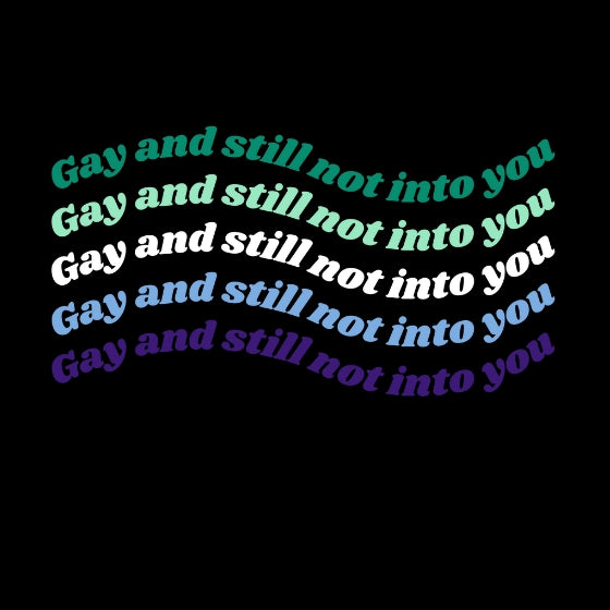 Gay & Still Not Into You Tee Tees PRIDE MODE