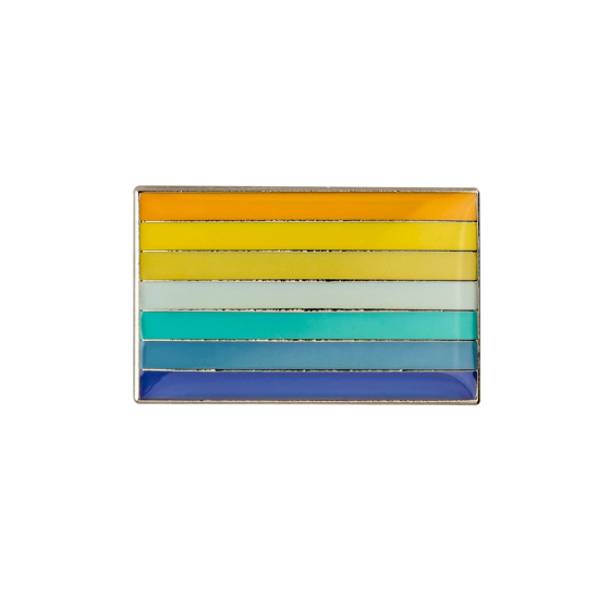 Genderfaun Pride Rectangle Enamel Pin Pin PRIDE MODE