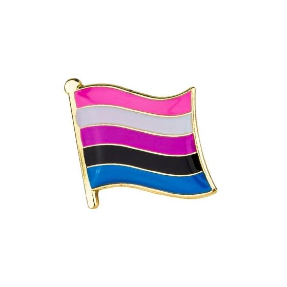 Genderfluid Pride Flag Enamel Pin Pin PRIDE MODE
