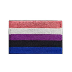 Genderfluid Pride Velcro Embroidered Patch Embroidered Patch PRIDE MODE