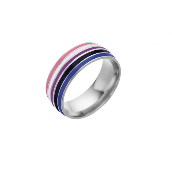 Genderfluid Pride Ring Ring PRIDE MODE
