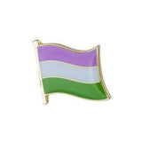Genderqueer Pride Flag Enamel Pin Pin PRIDE MODE