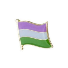 Genderqueer Pride Flag Enamel Pin Pin PRIDE MODE