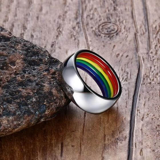 Crushed Black Rainbow Opal Inlay 4mm Tungsten Wedding Band, Black Cera –  PJpersonalized