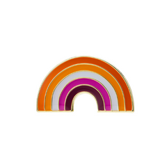 Lesbian Pride Rainbow Enamel Pin Pin PRIDE MODE